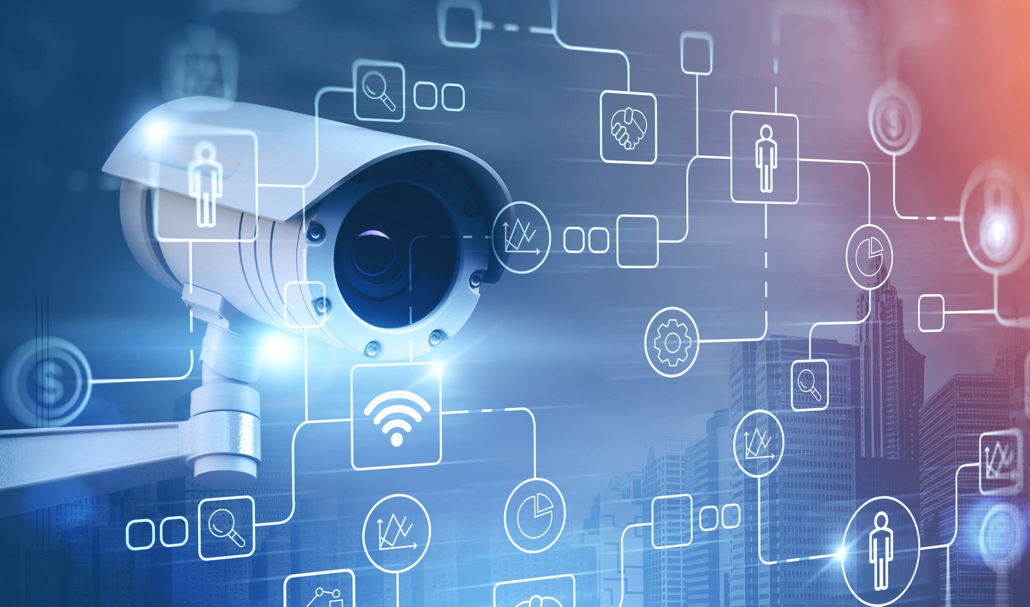 Security camera representing cybersecurity oversight
