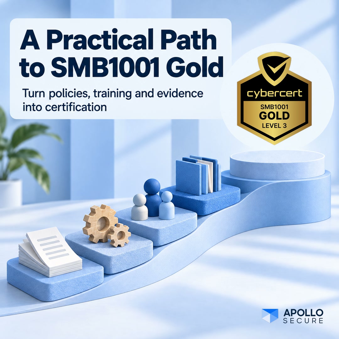 CyberCert SMB1001 certification banner