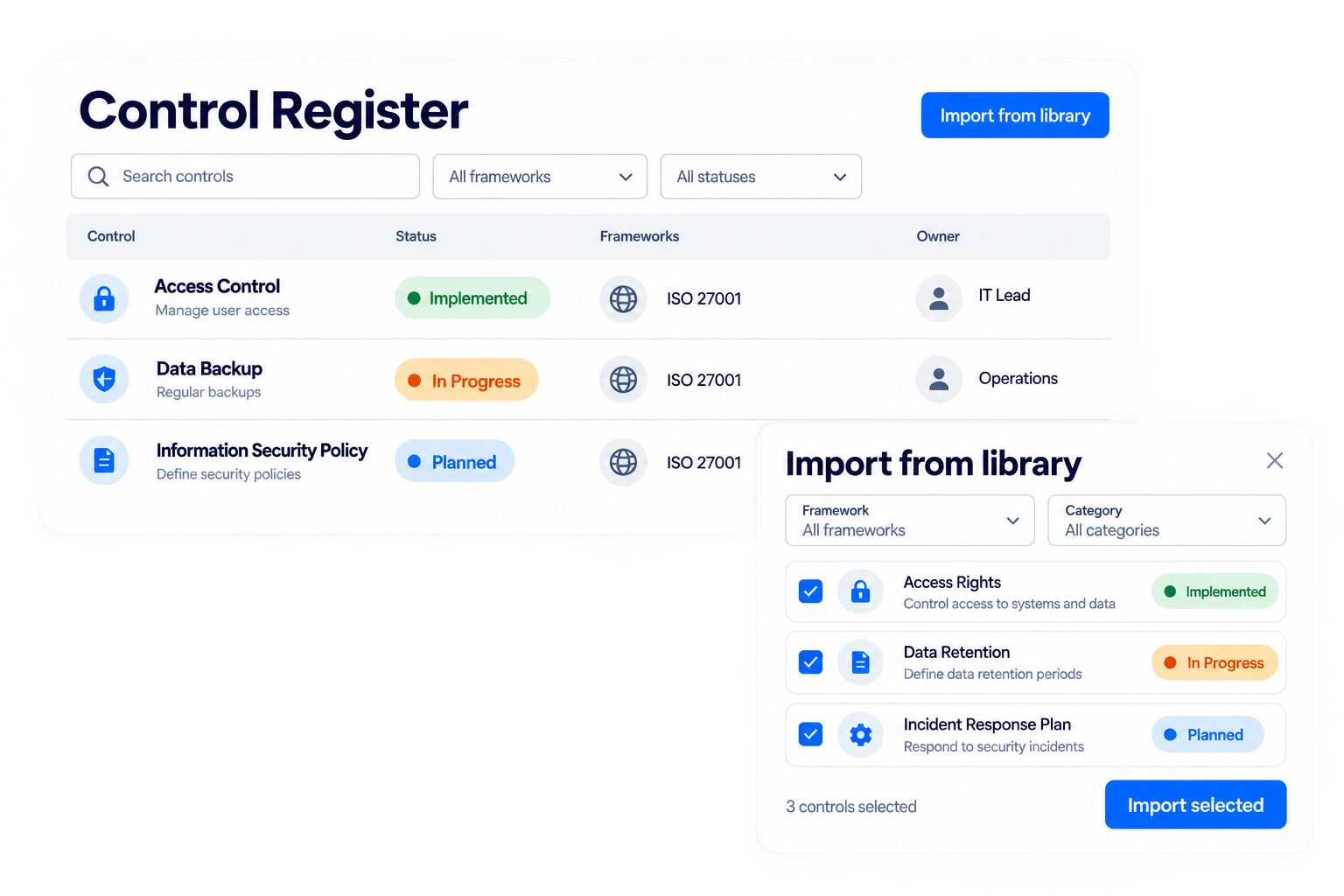 Simplified illustrative build a practical control set workflow with fictional sample data