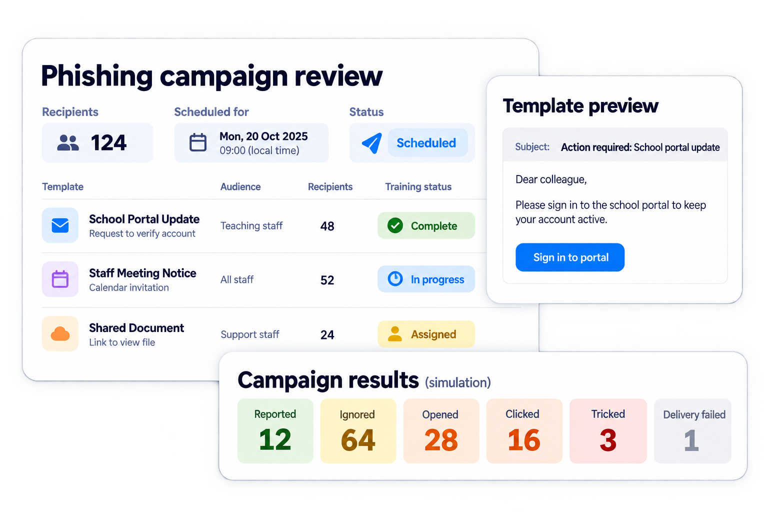 Simplified illustrative prepare a realistic authorised exercise workflow with fictional sample data